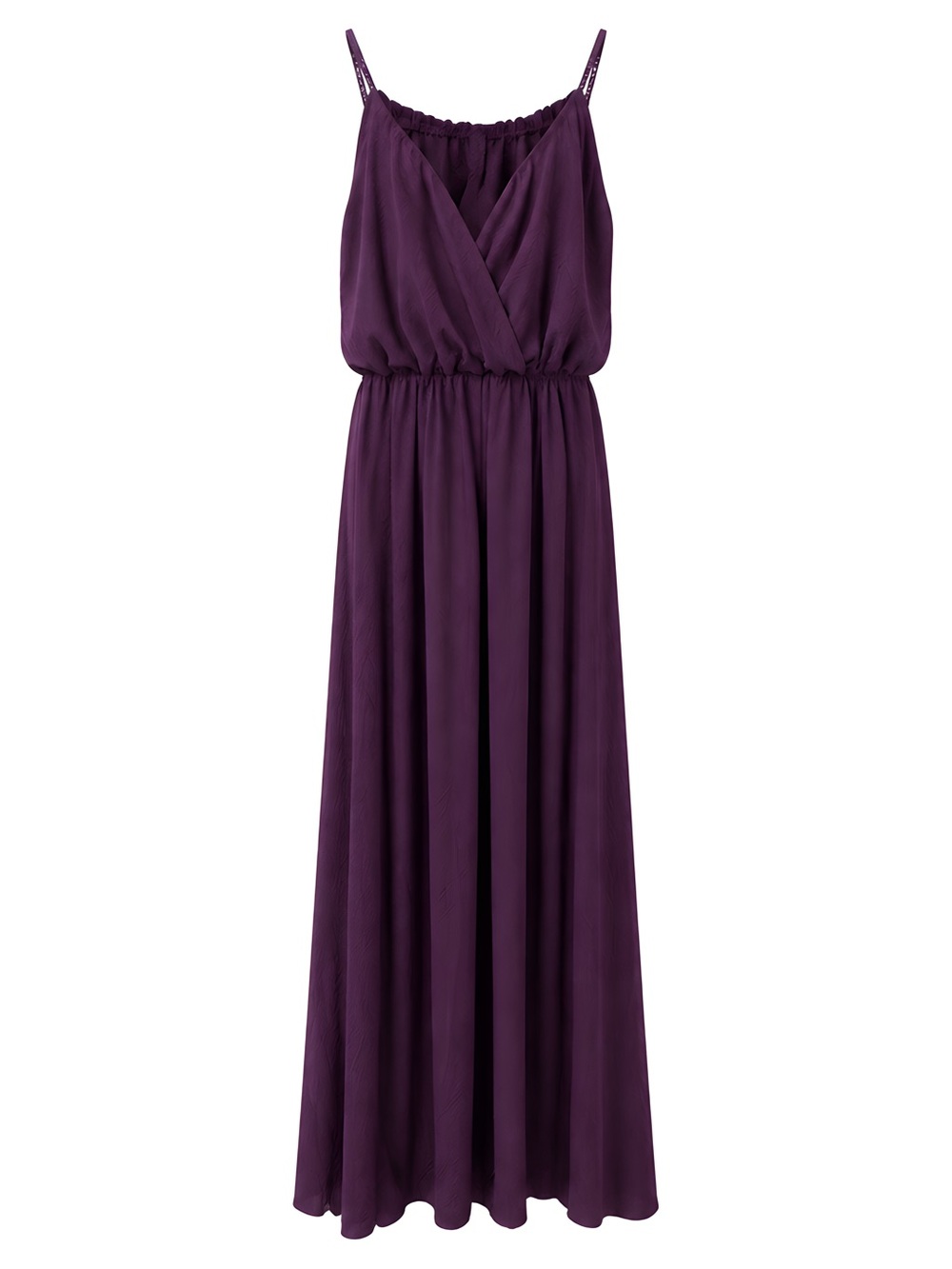 Women’s Purple Maxi Dress with Spaghetti Straps